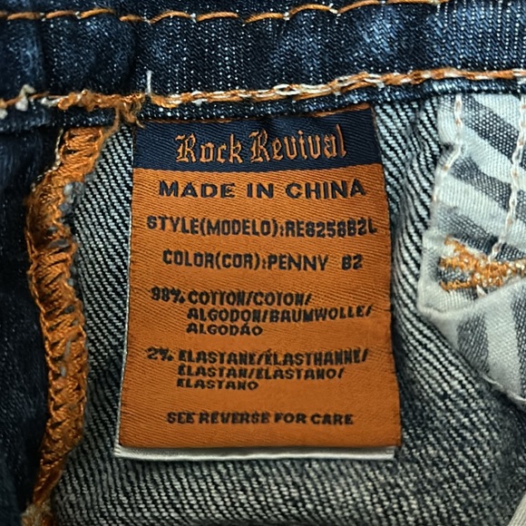 Rock Revival Penny Ultra Low Rise Boot Cut Jeans Sz 24 VG-EUC Buckle Exclusive - Picture 13 of 16